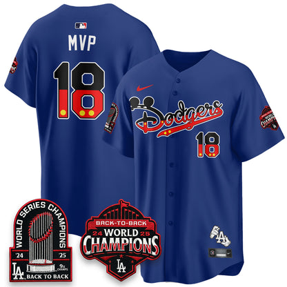 Los Angeles Dodgers x Mouse Vapor Limited Jersey- Stitched