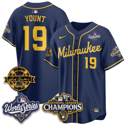 MIL 2026 NL Champions - Uecker Patch Vapor Jersey - Stitched -NQD (TT)