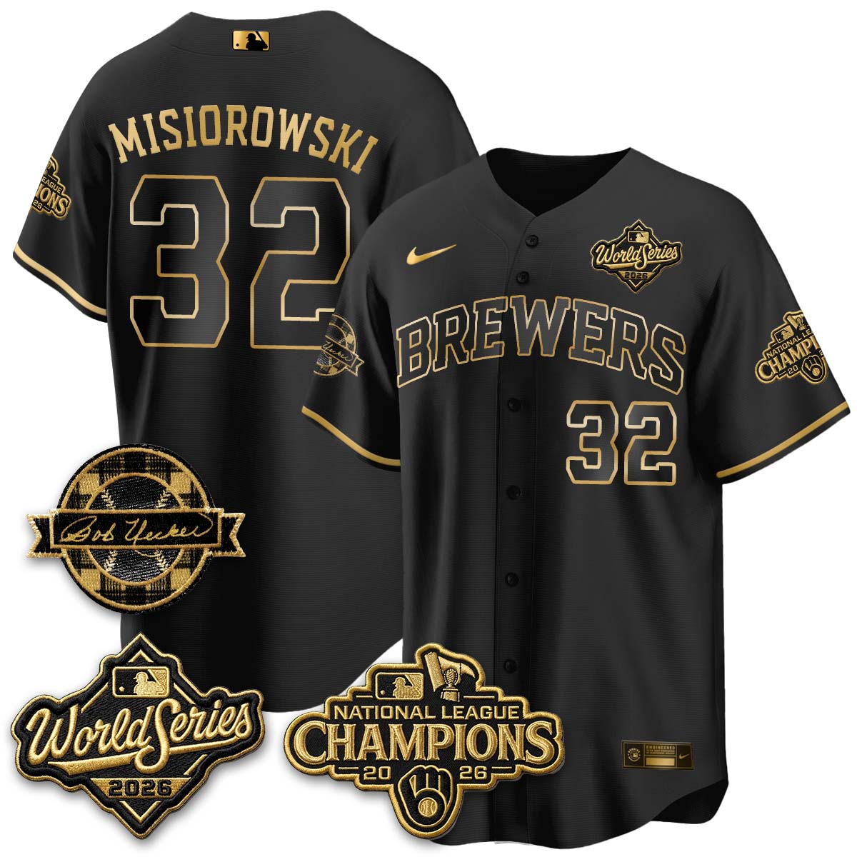 MIL 2026 NL Champions - Uecker Patch Vapor Jersey - Stitched -NQD (TT)