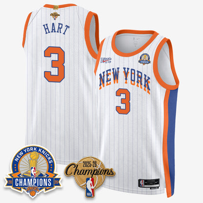 New York Knicks 2026 Basketball Champions Gold Edition Vapor Jersey- Stitched