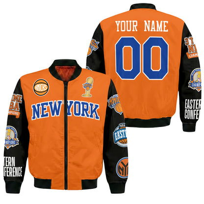 New York Knicks 2026 NBA Finals Champions Limited Edition Custom Bomber Jacket - Printed