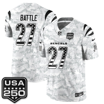 Cincinnati Bengals 2026 Salute to Service Vapor Jersey - Stitched