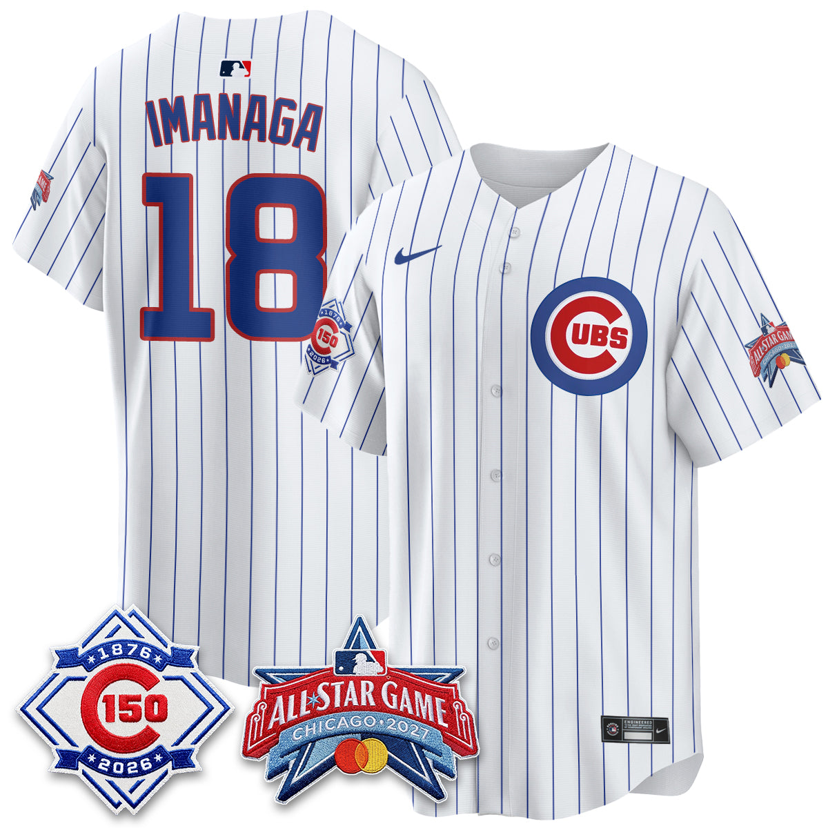 Chicago Cubs 2027 All Star Game Vapor Limited Blue Jersey - Stitched