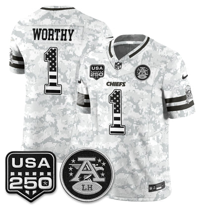 Kansas City Chiefs 2026 Salute to Service Vapor Jersey - Stitched