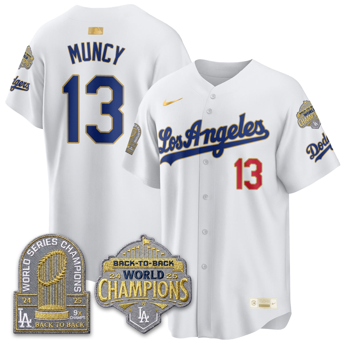 LAD Gold Collection Vapor Limited Jersey - 9x & B2B Champs - All Stitched