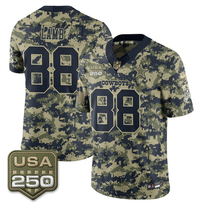 Dallas Cowboys 2026 Salute to Service Edition Vapor Jersey - Stitched