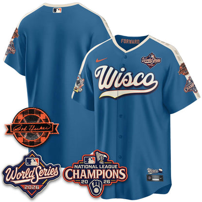 MIL 2026 NL Champions - Uecker Patch Vapor Jersey - Stitched -NQD (TT)