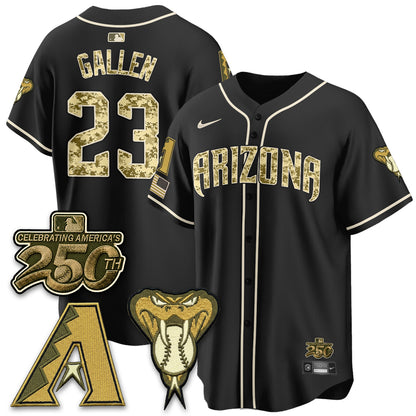 Arizona Diamondbacks Salute to Service 2026 Vapor Premier Limited Jersey - All Stitched