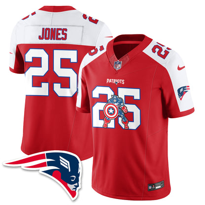 New England Patriots x Vibranium Shield Edition Vapor Jersey - Stitched