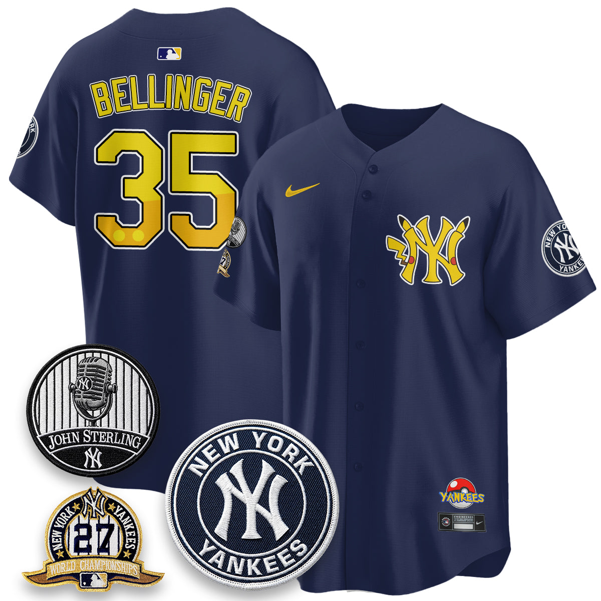 New York Yankees x PKM Cartoon Limited Jersey -  Stitched