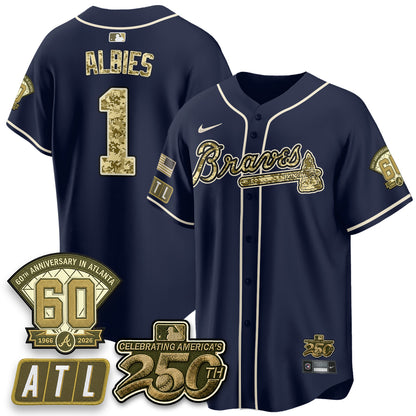 Atlanta Braves Armed Forces Day 2026 Vapor Limited Jersey - All Stitched