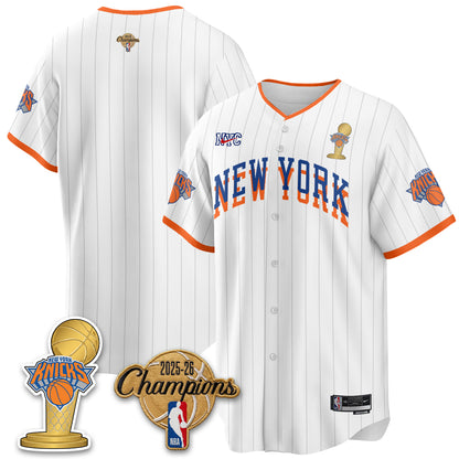 New York Knicks 2026 NBA Champions Vapor Jersey - Stitched