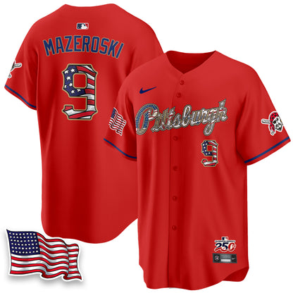 Pittsburgh Pirates 2026 Independence Day USA Vapor Limited Jersey - Stitched