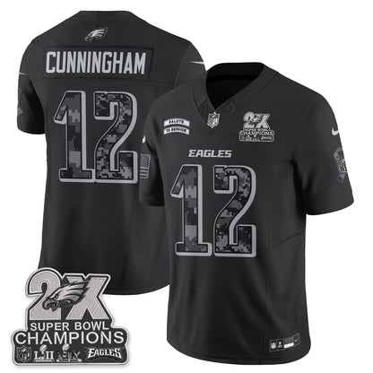 Philadelphia Eagles Salute to Service V2 Vapor Jersey - Stitched-NQD