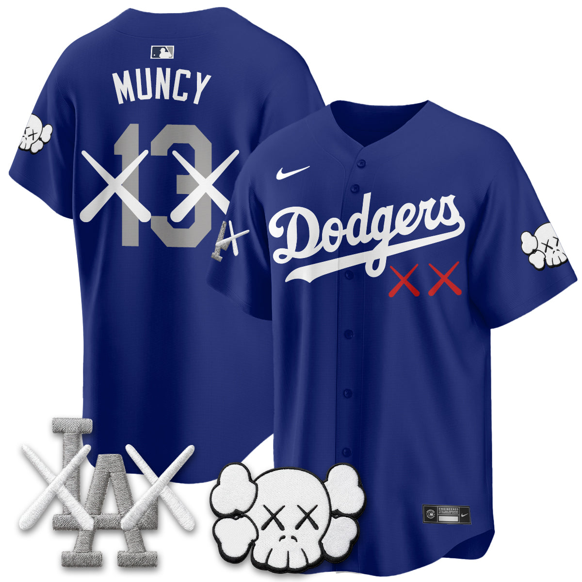 Los Angeles Dodgers x KAWS Edition Vapor Jersey - Stitched