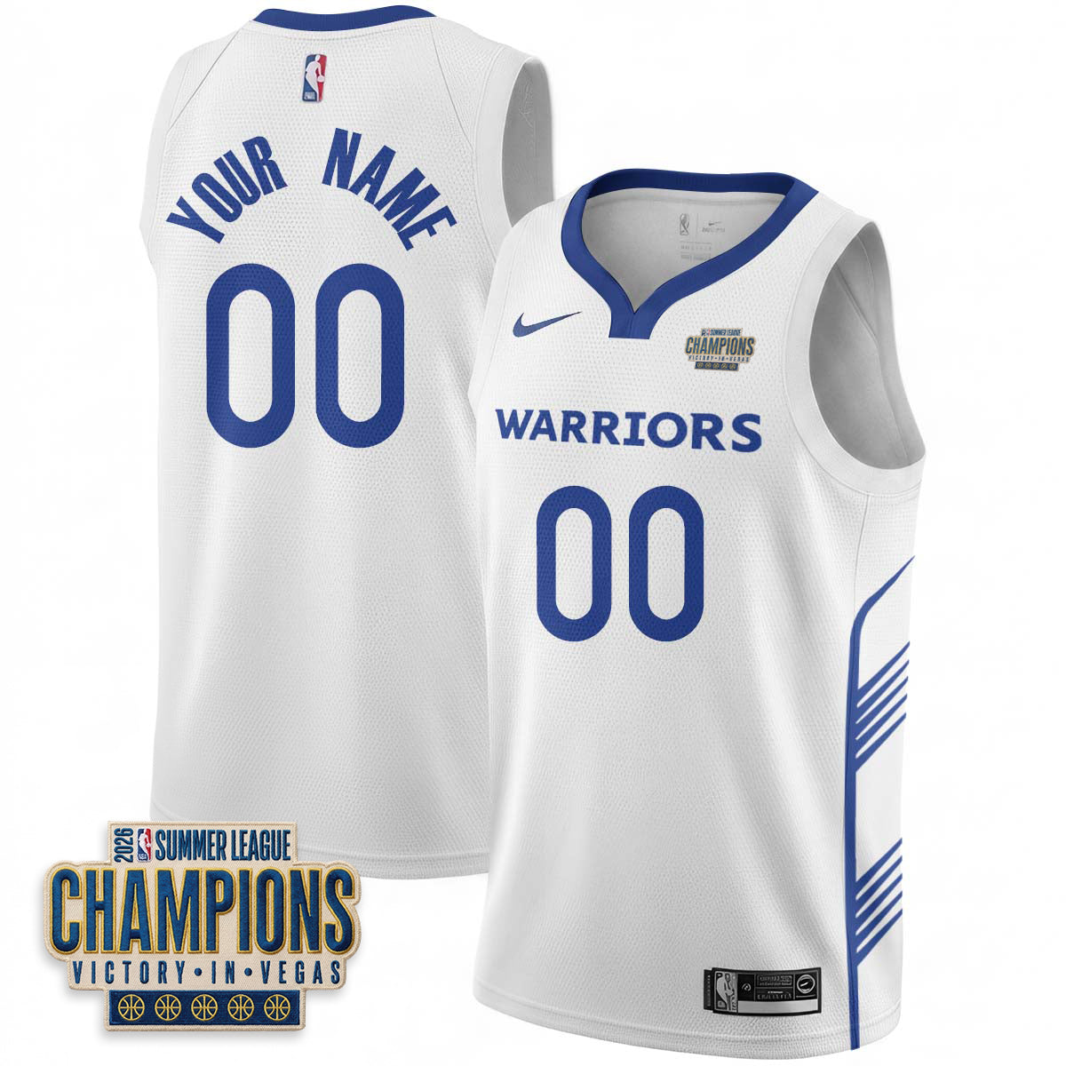 Golden State Warriors 2026 Summer League Vapor Custom Jersey - Stitched