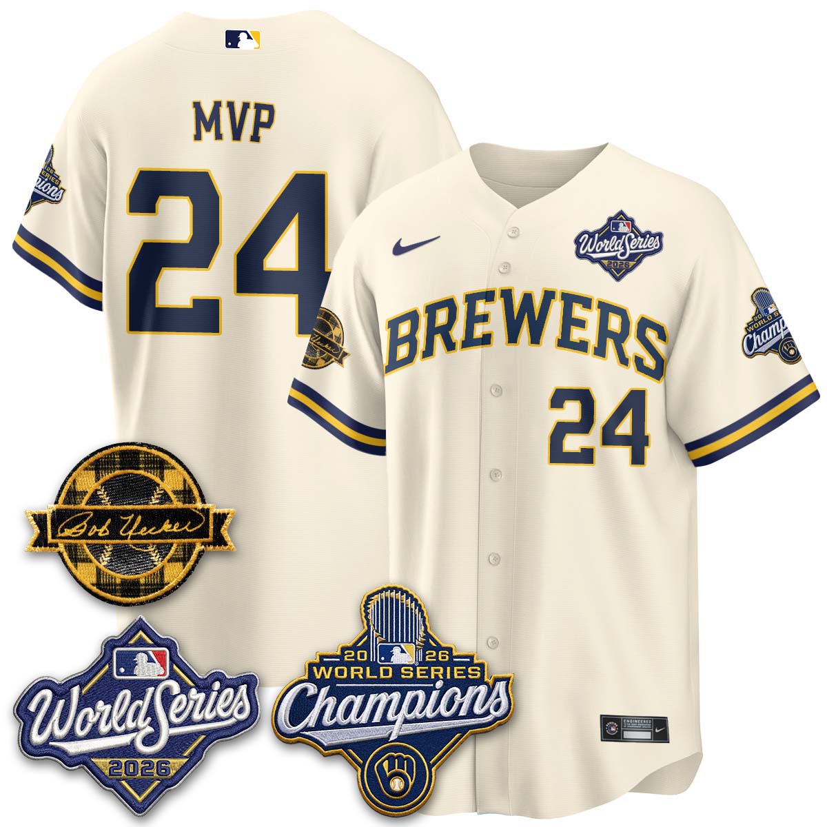 MIL 2026 WS Champions - Bob Patch Vapor Edition - Stitched-NQD (NAV9)