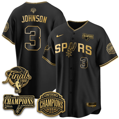 San Antonio Spurs 2026 Basketball Finals Vapor Special Jersey - Stitched
