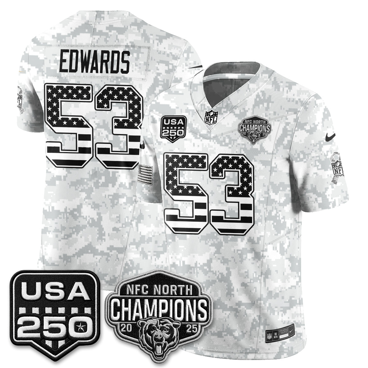 Chicago Bears 2026 Salute to Service Edition Vapor Jersey - Stitched (2)