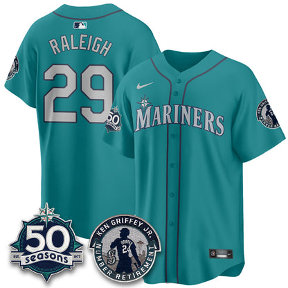 Seattle Mariners Ken Griffey Jr. Patch Vapor Premier Limited Jersey - All Stitched