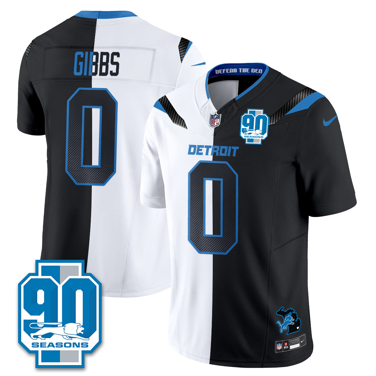 Detroit Lions Rivalries Split Edition Vapor Jersey - Stitched