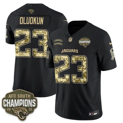 Jacksonville Jaguars 2026 Salute to Service V2 Vapor Jersey - Stitched