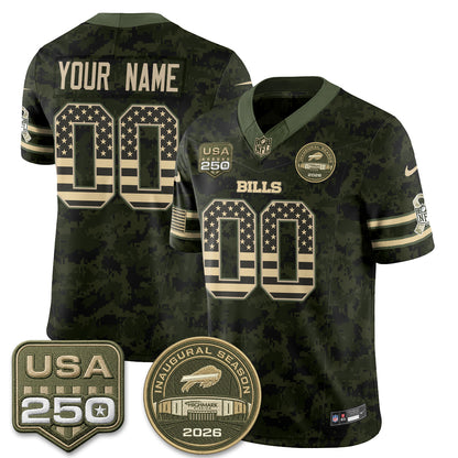 Buffalo Bills 2026 Salute to Service Edition Vapor Custom Jersey - Stitched