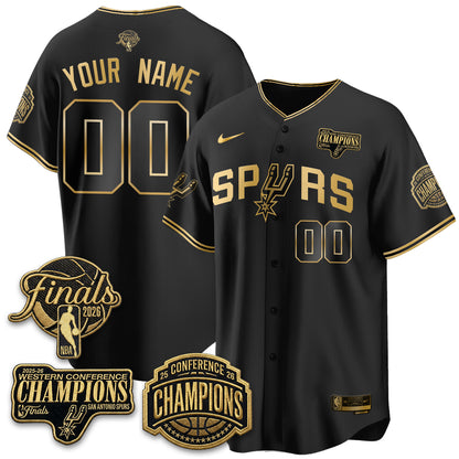 San Antonio Spurs 2026 Basketball Finals Vapor Special Custom Jersey - Stitched