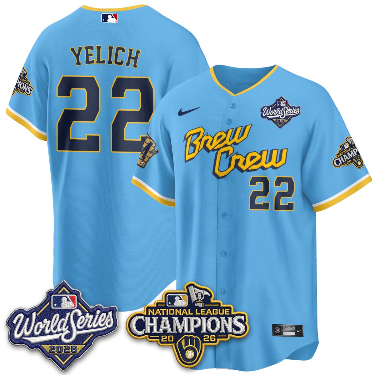 MIL 2026 NL Champions Vapor Jersey - Stitched - NQD