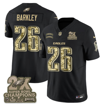 Philadelphia Eagles Salute to Service V2 Vapor Jersey - Stitched-NQD