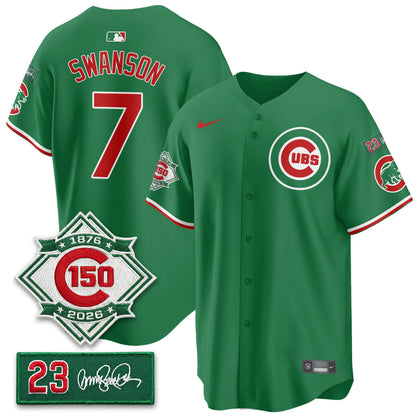 CHC Limited Mexico Jersey - 150th Anniversary + Ryne Sandberg Tribute Patch Stitched