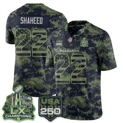 Seattle Seahawks 2026 Salute to Service Edition Vapor Jersey - Stitched-NQD