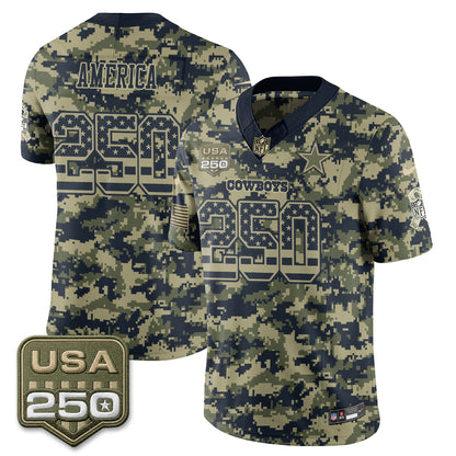 Dallas Cowboys 2026 Salute to Service Edition Vapor Jersey - Stitched