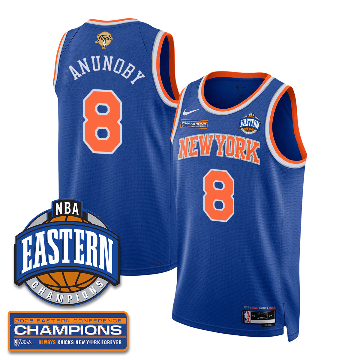 New York Knicks 2026 NBA Eastern Conference Champions City Jersey - Stitched