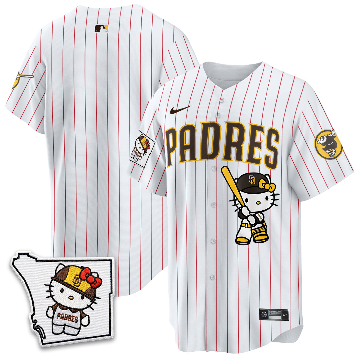 San Diego Padres x Meow KT Pink Edition Vapor Jersey - Stitched