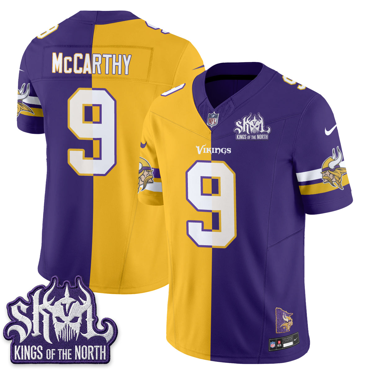 Minnesota Vikings Split Edition Vapor Jersey - Stitched