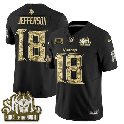 Minnesota Vikings 2026 Salute to Service V2 Vapor Jersey - Stitched-NQD
