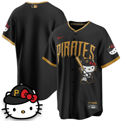 Pittsburgh Pirates x Meow KT Vapor Limited Jersey - Stitched