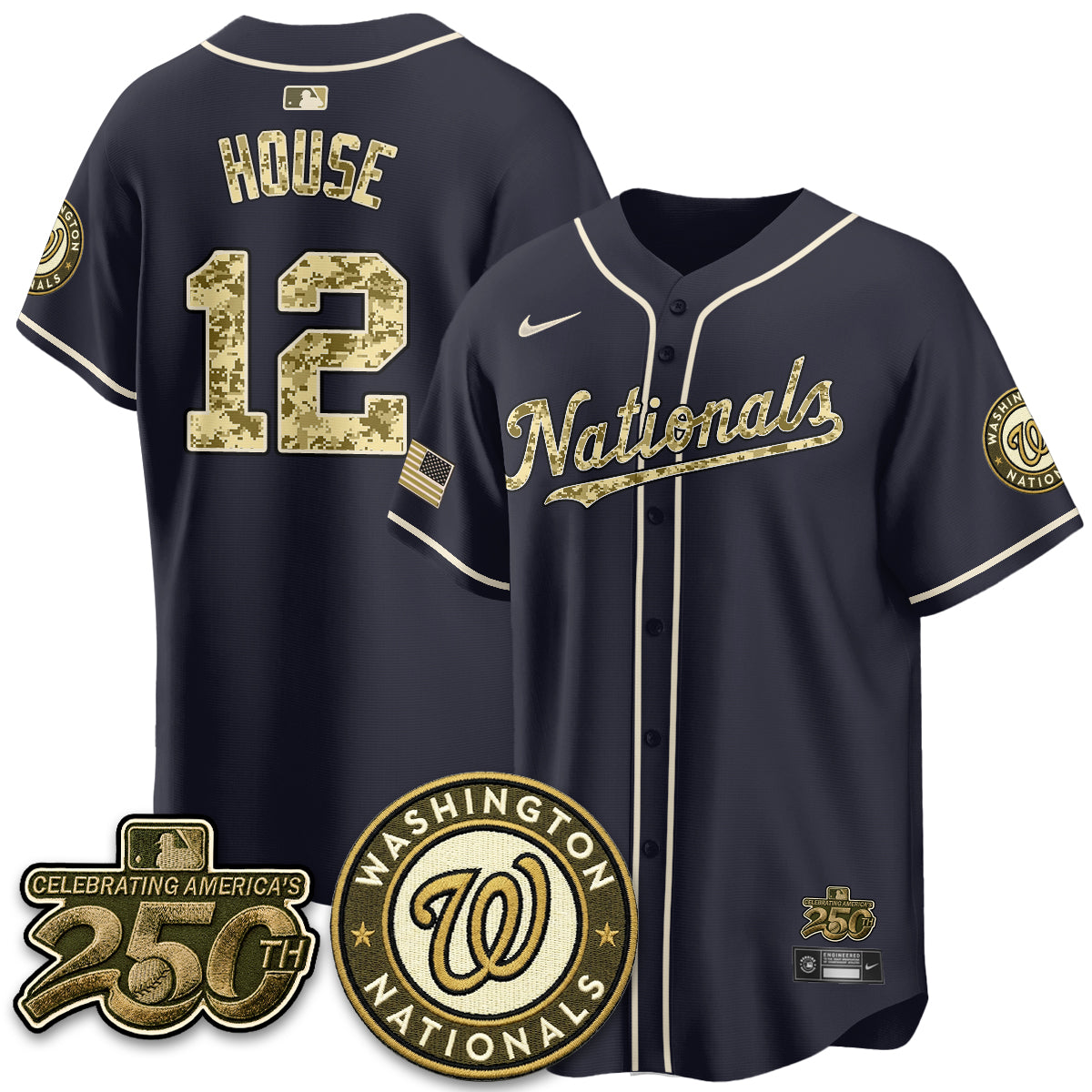 Washington Nationals Armed Force Day 2026 Vapor Limited Jersey - Stitched