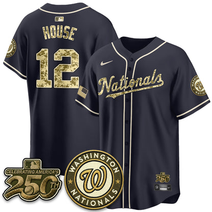 Washington Nationals Armed Force Day 2026 Vapor Limited Jersey - Stitched