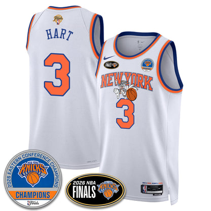 New York Knicks 2026 NBA Eastern Conference Champions x Bunny Vapor Jersey - Stitched