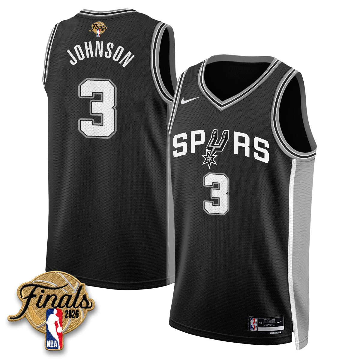 San Antonio Spurs 2026 NBA Western Conference Champions Vapor Jersey V2- Stitched