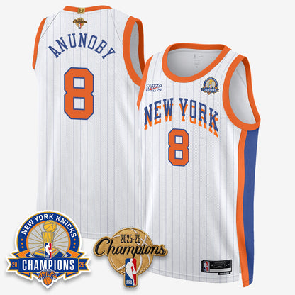 New York Knicks 2026 Basketball Champions Gold Edition Vapor Jersey- Stitched