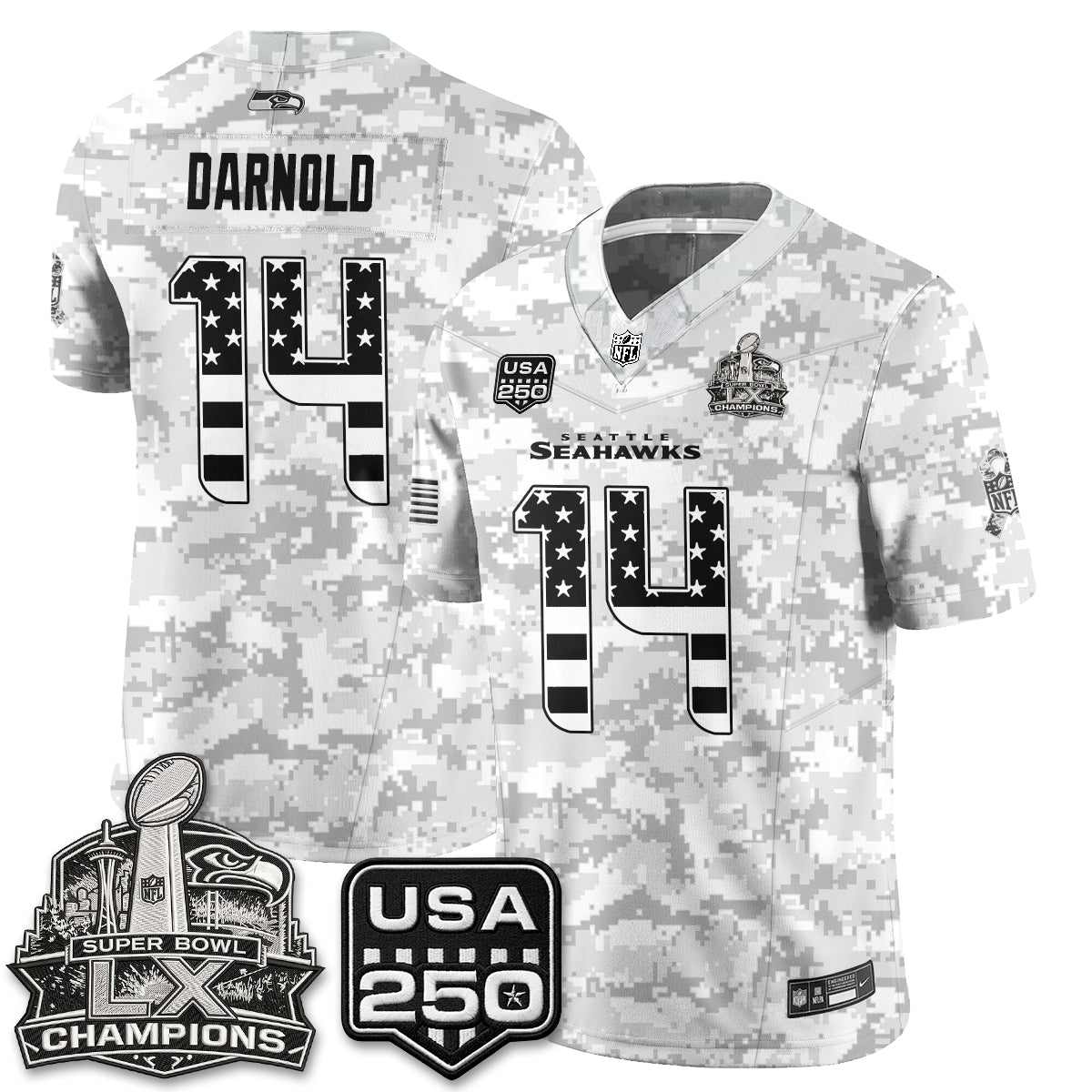 Seattle Seahawks 2026 Salute to Service Edition Vapor Jersey - Stitched-NQD