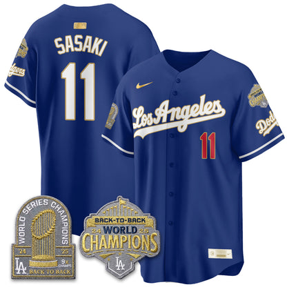 LAD Gold Collection Vapor Limited Jersey - 9x & B2B Champs - All Stitched