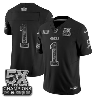 San Francisco 49ers 2026 Salute to Service V2 Vapor Jersey - Stitched-NQD