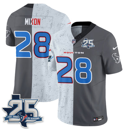 Houston Texans Fan Gear Split Vapor Jersey - Stitched