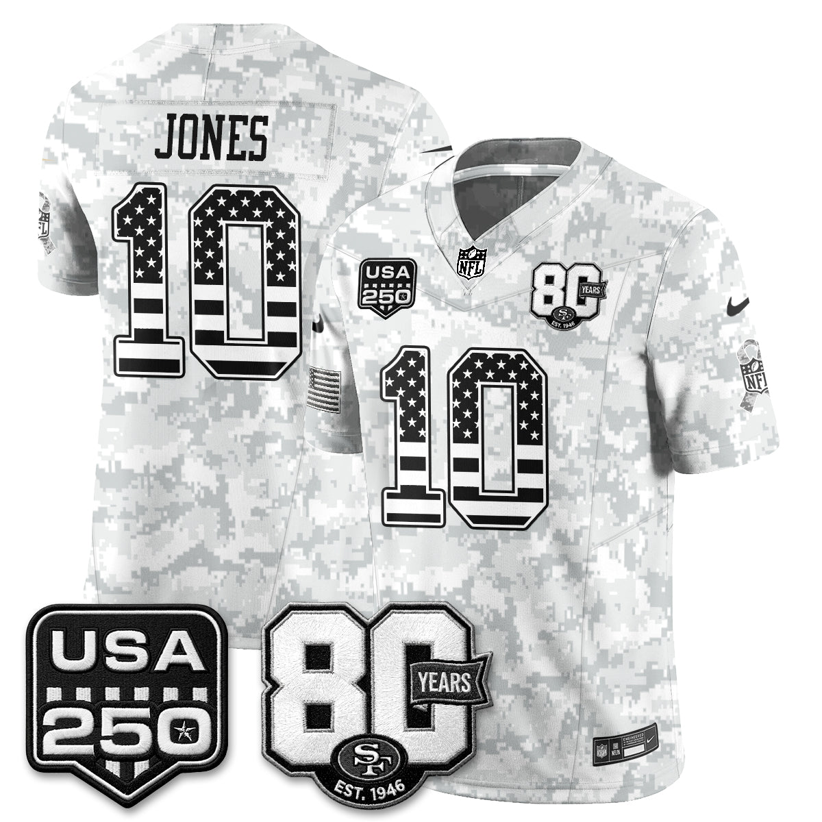 San Francisco 49ers 2026 Salute to Service Edition Vapor Jersey - Stitched-NQD