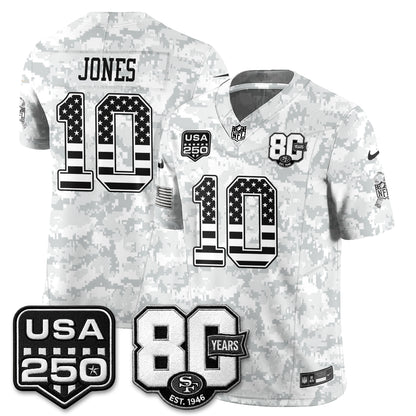 San Francisco 49ers 2026 Salute to Service Edition Vapor Jersey - Stitched-NQD