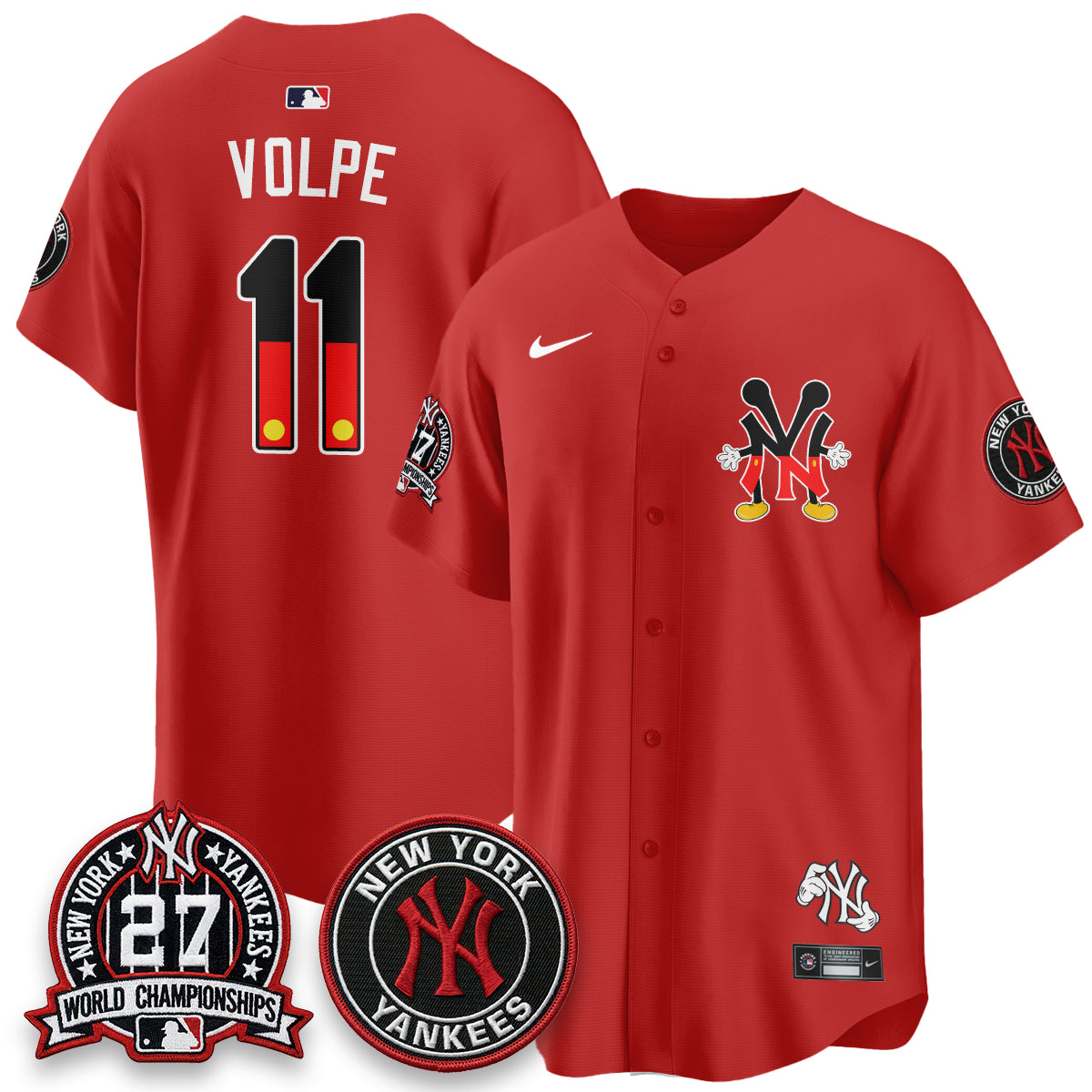 New York Yankees x Mouse Vapor Limited Jersey - Stitched